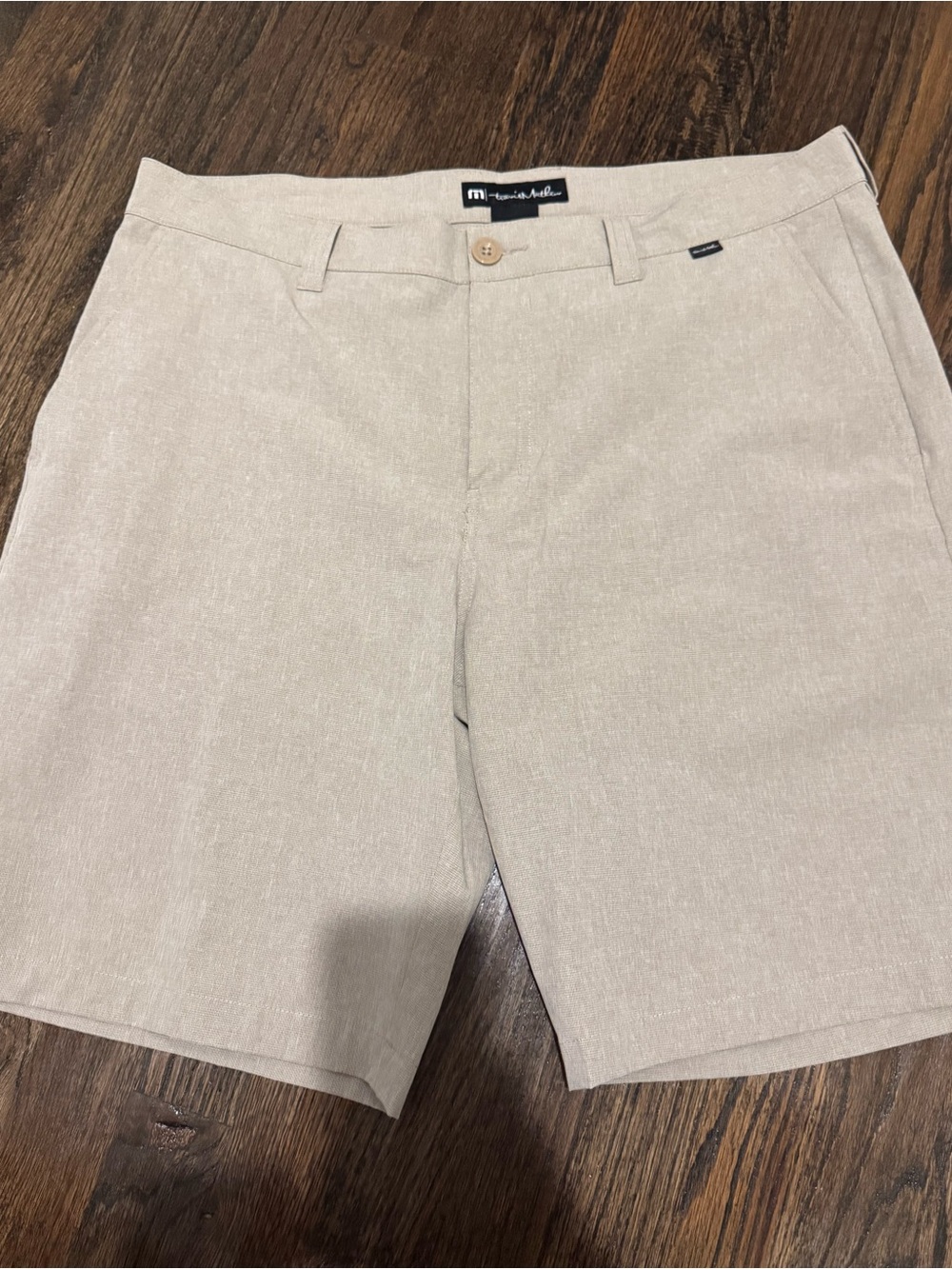 Travis Mathew Men's Casual Shorts in Light Beige